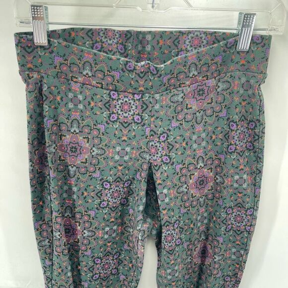 Torrid Womens Floral Leggings Pull On Elastic Waist Green Multicolor Size 0 - Picture 6 of 8